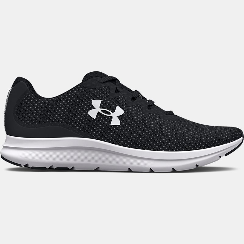 Women's  Under Armour  Charged Impulse 3 Running Shoes Black / Black / White 2.5